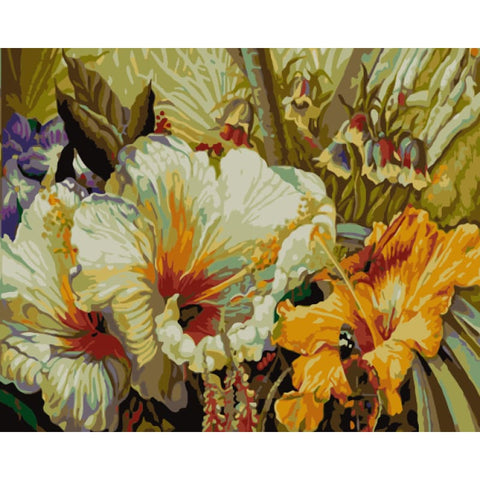 Flower Diy Paint By Numbers Kits WM-1637 - NEEDLEWORK KITS