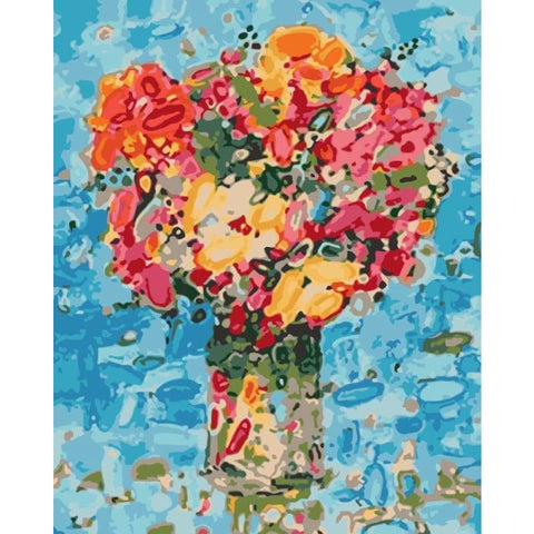Flower Diy Paint By Numbers Kits WM-1663 - NEEDLEWORK KITS