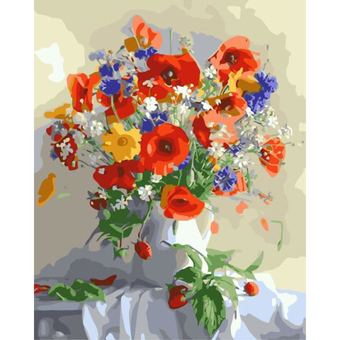 Flower Diy Paint By Numbers Kits WM-1789 - NEEDLEWORK KITS
