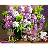 Flower Diy Paint By Numbers Kits WM-180 - NEEDLEWORK KITS