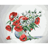 Flower Diy Paint By Numbers Kits WM-473 - NEEDLEWORK KITS