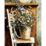 Flower Diy Paint By Numbers Kits WM-778 - NEEDLEWORK KITS