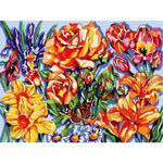 Flower Diy Paint By Numbers Kits YM-4050-035 - NEEDLEWORK KITS