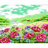 Flower Diy Paint By Numbers Kits ZXB297 - NEEDLEWORK KITS