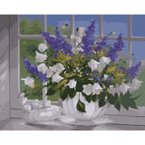 Flower Diy Paint By Numbers Kits ZXB440 - NEEDLEWORK KITS