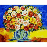 Flower Diy Paint By Numbers Kits ZXB444 - NEEDLEWORK KITS