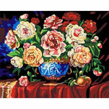 Flower Diy Paint By Numbers Kits ZXB48 - NEEDLEWORK KITS