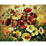 Flower Diy Paint By Numbers Kits ZXB847 - NEEDLEWORK KITS