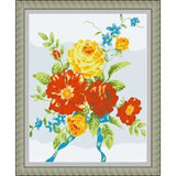 Flower Diy Paint By Numbers Kits ZXE061 - NEEDLEWORK KITS