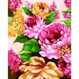 Flower Diy Paint By Numbers Kits ZXE601 - NEEDLEWORK KITS