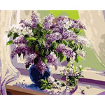 Flower Diy Paint By Numbers Kits ZXQ1554 - NEEDLEWORK KITS