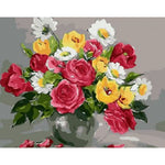 Flower Diy Paint By Numbers Kits ZXQ2452 - NEEDLEWORK KITS