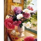 Flower Diy Paint By Numbers Kits ZXQ3355 - NEEDLEWORK KITS