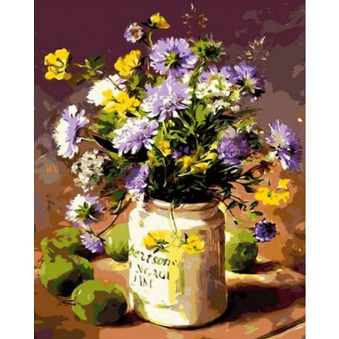 Flower Diy Paint By Numbers Kits ZXQ971 - NEEDLEWORK KITS