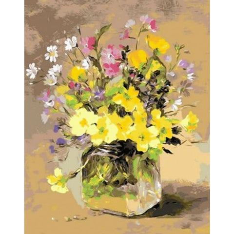 Flower Diy Paint By Numbers Kits ZXQ976 - NEEDLEWORK KITS