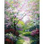 Flower Scenery Diy Paint By Numbers Kits WM-098 - NEEDLEWORK KITS