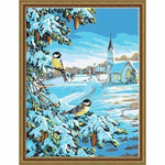 Flying Animal Bird Diy Paint By Numbers Kits ZXE067 - NEEDLEWORK KITS