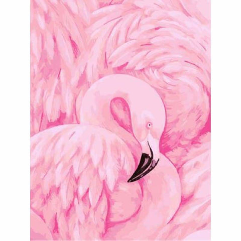 Flying Animal Flamingo Diy Paint By Numbers Kits ZXZ-126-13 - NEEDLEWORK KITS