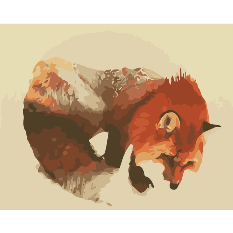 Fox Diy Paint By Numbers Kits SY-4050-061 - NEEDLEWORK KITS