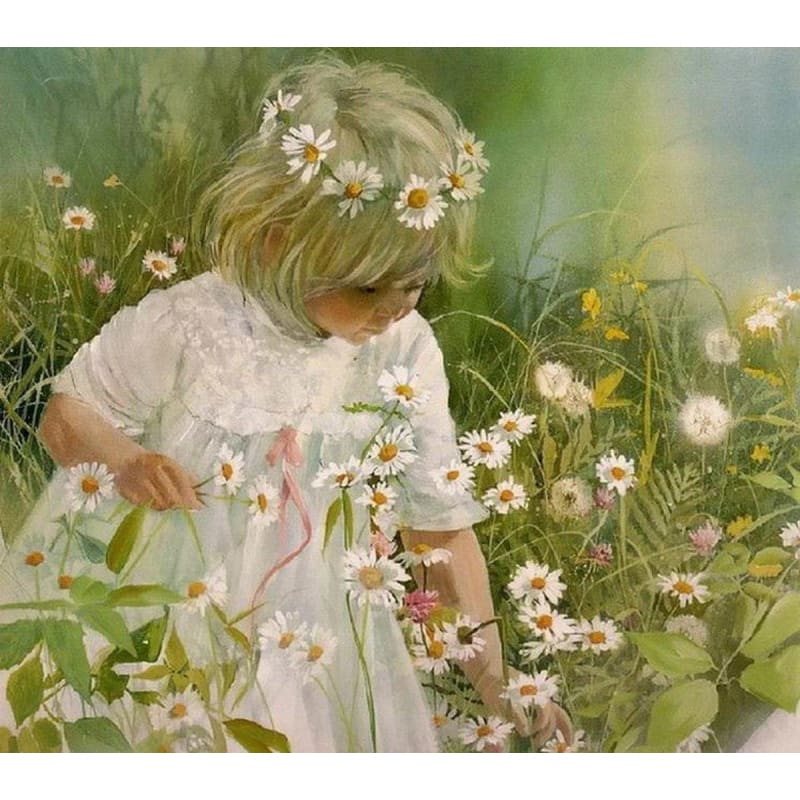 Girl Diy Paint By Numbers Kits PBN94369 - NEEDLEWORK KITS