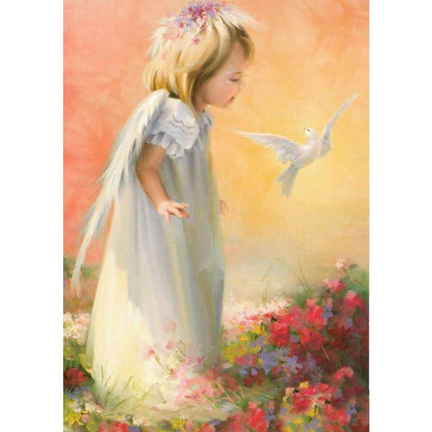 Girl Diy Paint By Numbers Kits PBN94532 - NEEDLEWORK KITS