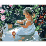 Girl Diy Paint By Numbers Kits PBN95991 - NEEDLEWORK KITS
