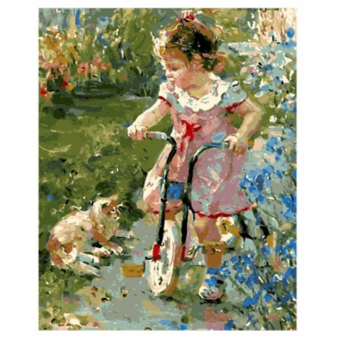 Girl Portrait Diy Paint By Numbers Kits PBN92802 - NEEDLEWORK KITS