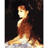 Girl Portrait Diy Paint By Numbers Kits ZXB18 - NEEDLEWORK KITS