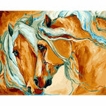 Horse Diy Paint By Numbers Kits WM-468 - NEEDLEWORK KITS