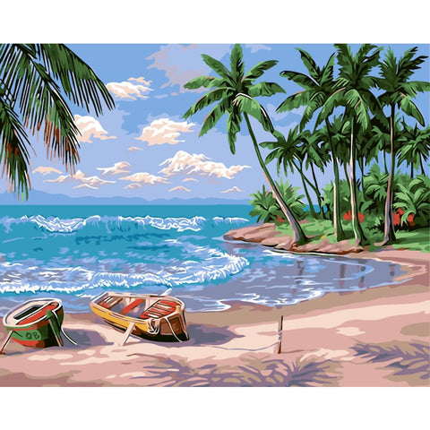 Landscape Beach Summer DIY Paint By Numbers Kits YM-4050-200