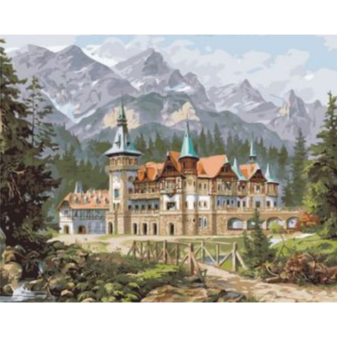 Landscape Castle Diy Paint By Numbers Kits ZXQ1826-28 - NEEDLEWORK KITS