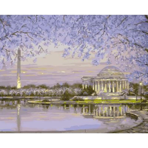 Landscape City Diy Paint By Numbers Kits ZXQ1493 - NEEDLEWORK KITS