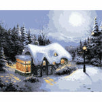 Landscape Cottage Diy Paint By Numbers Kits WM-1189 - NEEDLEWORK KITS