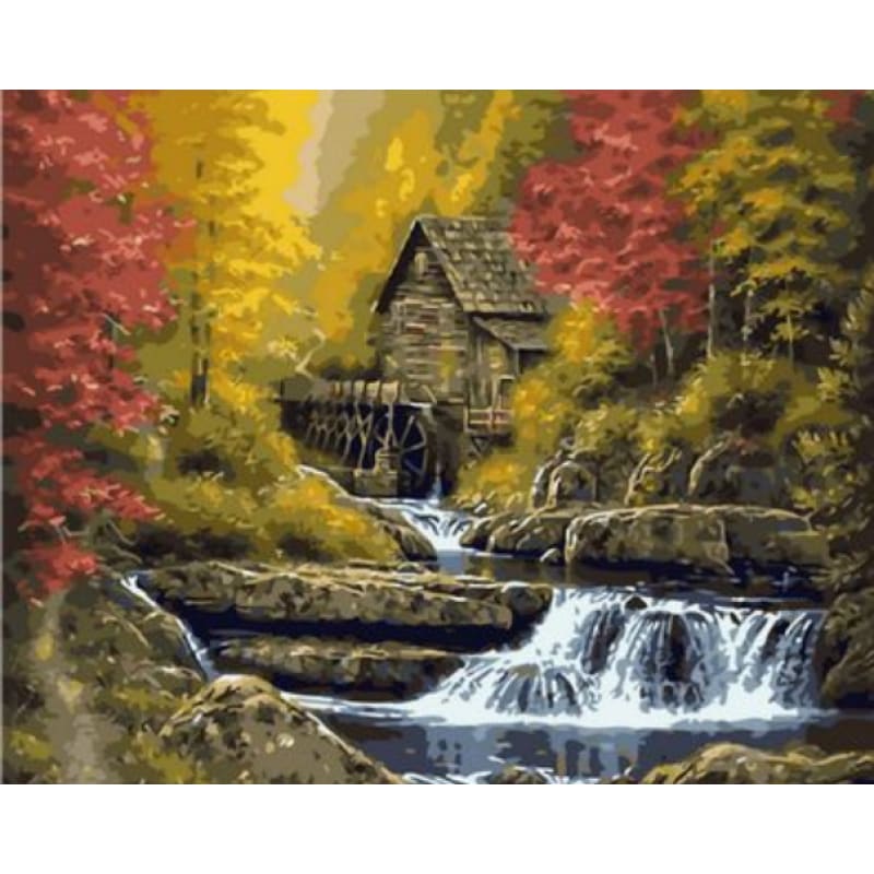 Landscape Cottage Diy Paint By Numbers Kits ZXQ1400 - NEEDLEWORK KITS