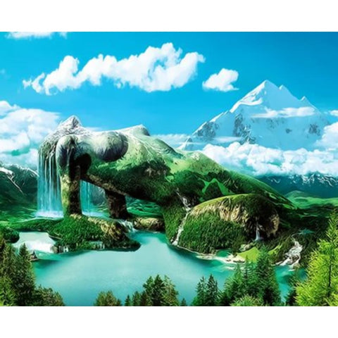 Landscape Diy Paint By Numbers Kits ZXQ3677 - NEEDLEWORK KITS