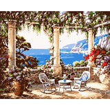 Landscape Garden Diy Paint By Numbers Kits WM-489 - NEEDLEWORK KITS