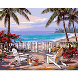 Landscape Garden Diy Paint By Numbers Kits WM-662 ZXB737 - NEEDLEWORK KITS
