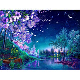 Landscape Lake Forest Diy Paint By Numbers Kits VM90506 - NEEDLEWORK KITS