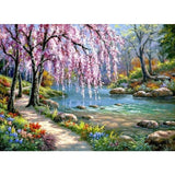 Landscape Nature Lake Diy Paint By Numbers Kits VM91379 - NEEDLEWORK KITS