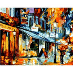 Landscape Street Diy Paint By Numbers Kits ZXQ688-23 - NEEDLEWORK KITS