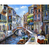 Landscape Town Diy Paint By Numbers Kits ZXQ2888-22 - NEEDLEWORK KITS