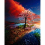 Landscape Tree Diy Paint By Numbers Kits VM90875 - NEEDLEWORK KITS