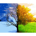 Landscape Tree Diy Paint By Numbers Kits ZXAN1723 - NEEDLEWORK KITS