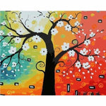 Landscape Tree Diy Paint By Numbers Kits ZXB970 - NEEDLEWORK KITS