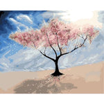 Landscape Tree Diy Paint By Numbers Kits ZXQ048 - NEEDLEWORK KITS