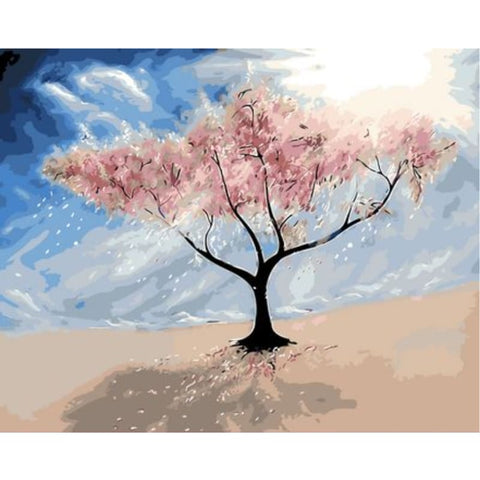 Landscape Tree Diy Paint By Numbers Kits ZXQ048 - NEEDLEWORK KITS