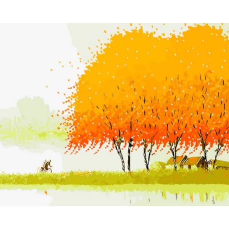 Landscape Tree Diy Paint By Numbers Kits ZXQ464 - NEEDLEWORK KITS
