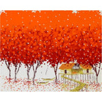 Landscape Tree Diy Paint By Numbers Kits ZXQ472 - NEEDLEWORK KITS
