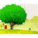 Landscape Tree Diy Paint By Numbers Kits ZXQ475 - NEEDLEWORK KITS