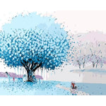Landscape Tree Diy Paint By Numbers Kits ZXQ478 - NEEDLEWORK KITS